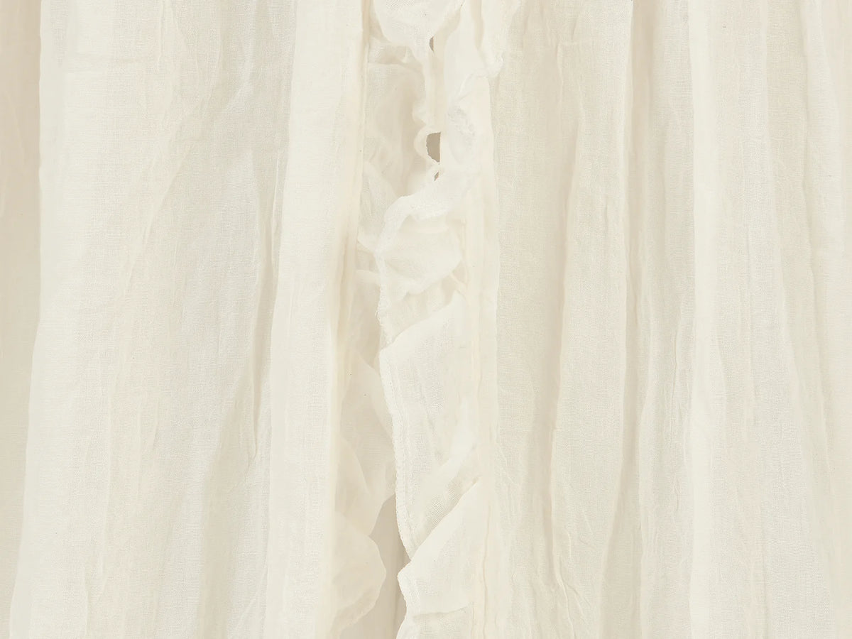 Dosel Vintage 245cm Ruffle Ivory Jollein