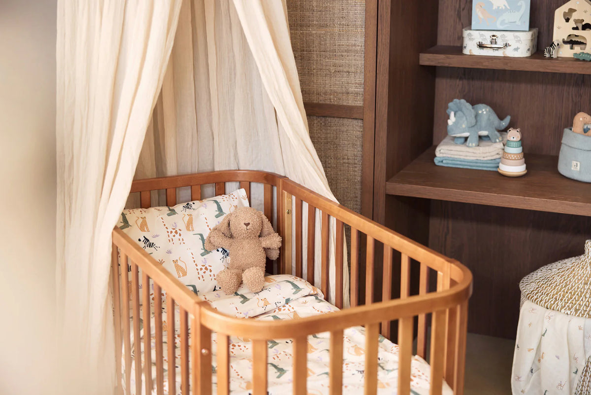 Set de funda nórdica para cuna 100x140cm Jungle Jambo Jollein