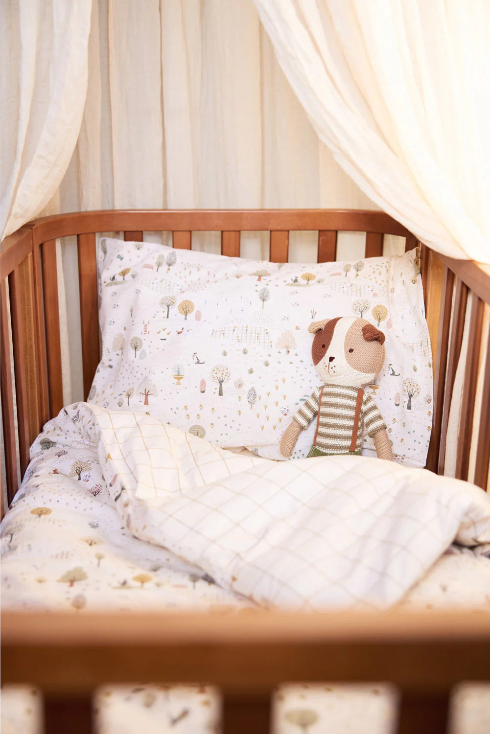 Set de funda nórdica 100x140cm  Tiny Park Jollein