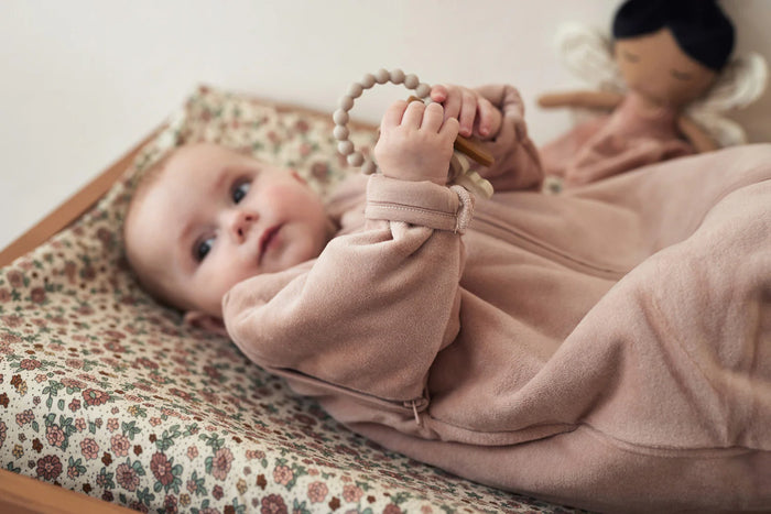 Funda de cambiador Jersey 50x70cm Retro Flowers Jollein