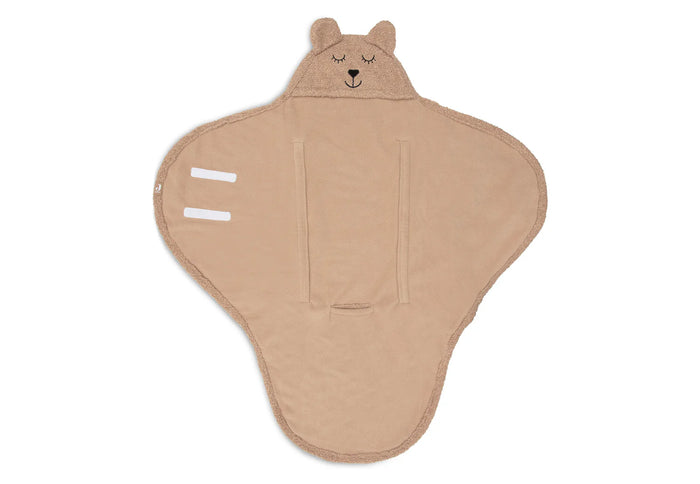 Manta envolvente Bear Boucle - Biscuit Jollein