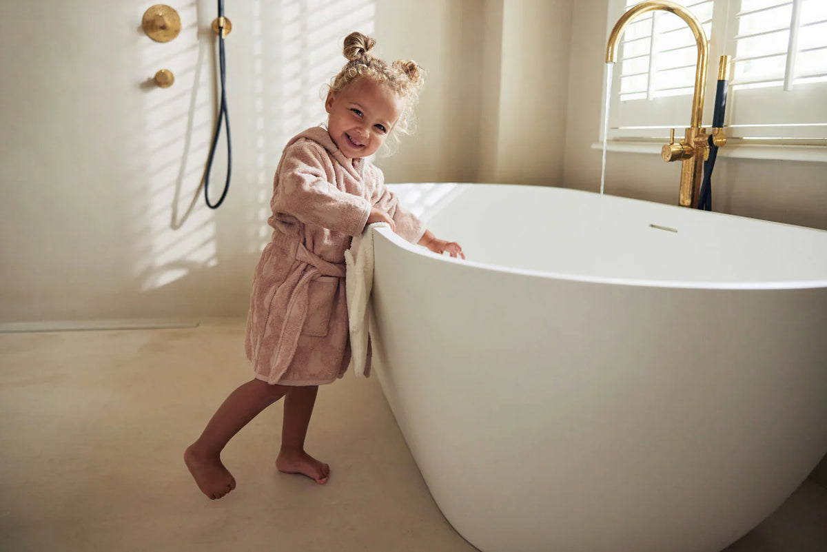 Bata de baño Terry 1-2 años Miffy Jacquard - Wild Rose Jollein