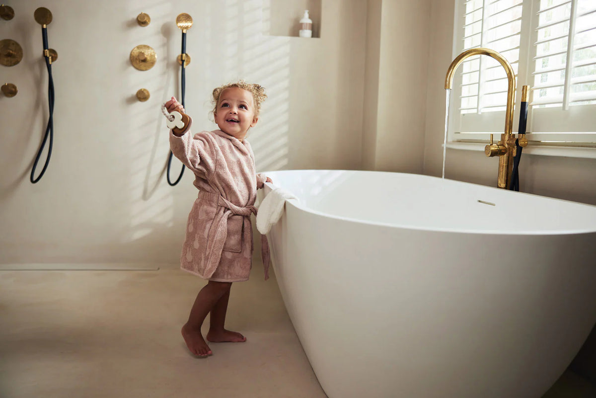 Bata de baño Terry 1-2 años Miffy Jacquard - Wild Rose Jollein