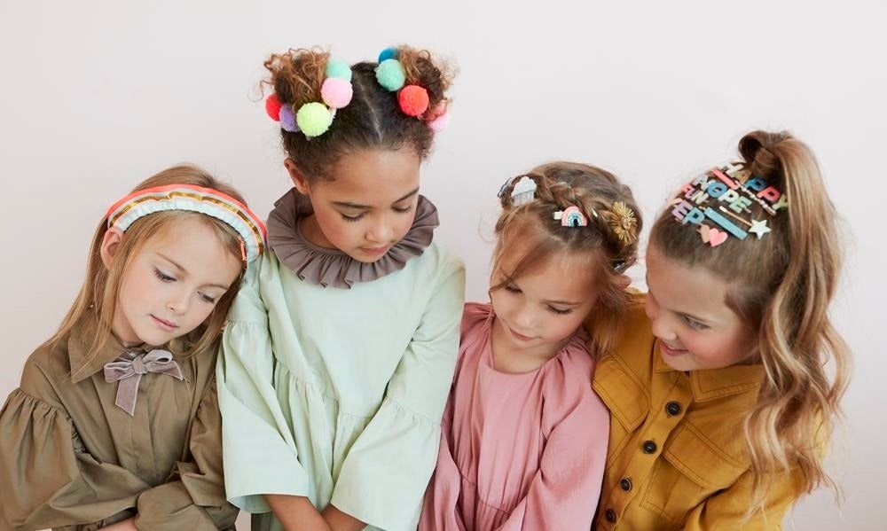 Pinzas glitter Rainbow - Set por 2 Meri Meri