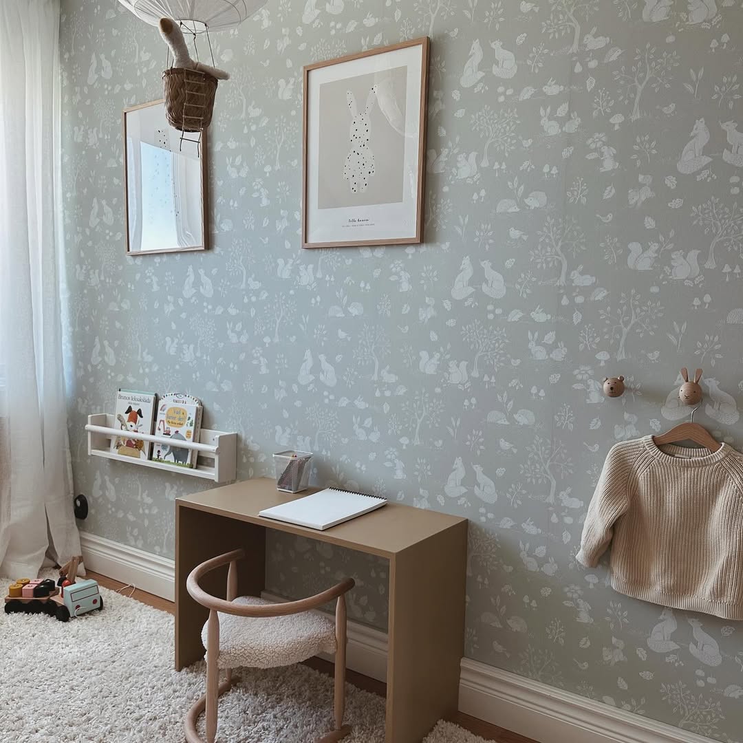 Wallpaper infantil Ivar Verde