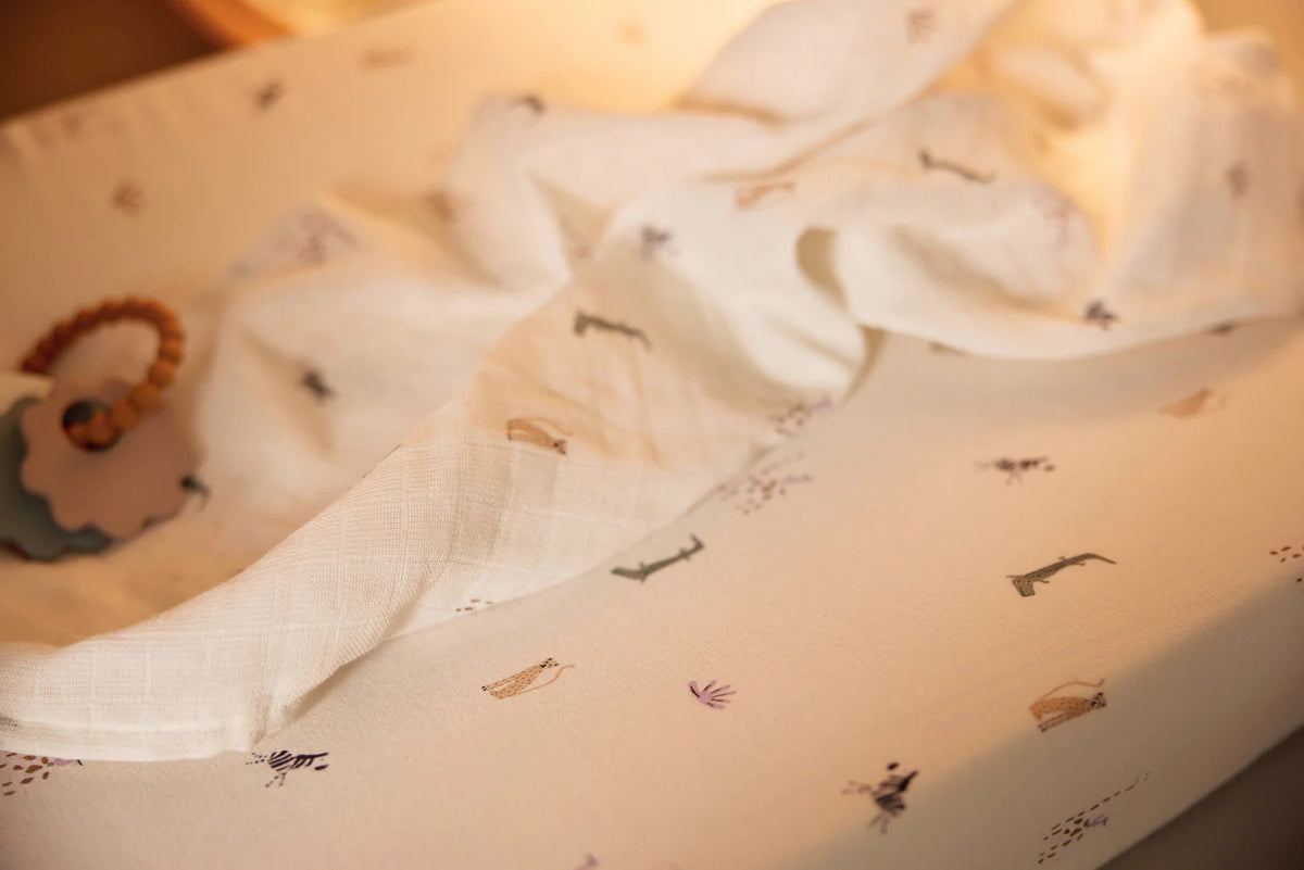 Set de 2 Mantas de muselina 115x115cm Jungle Jambo Jollein