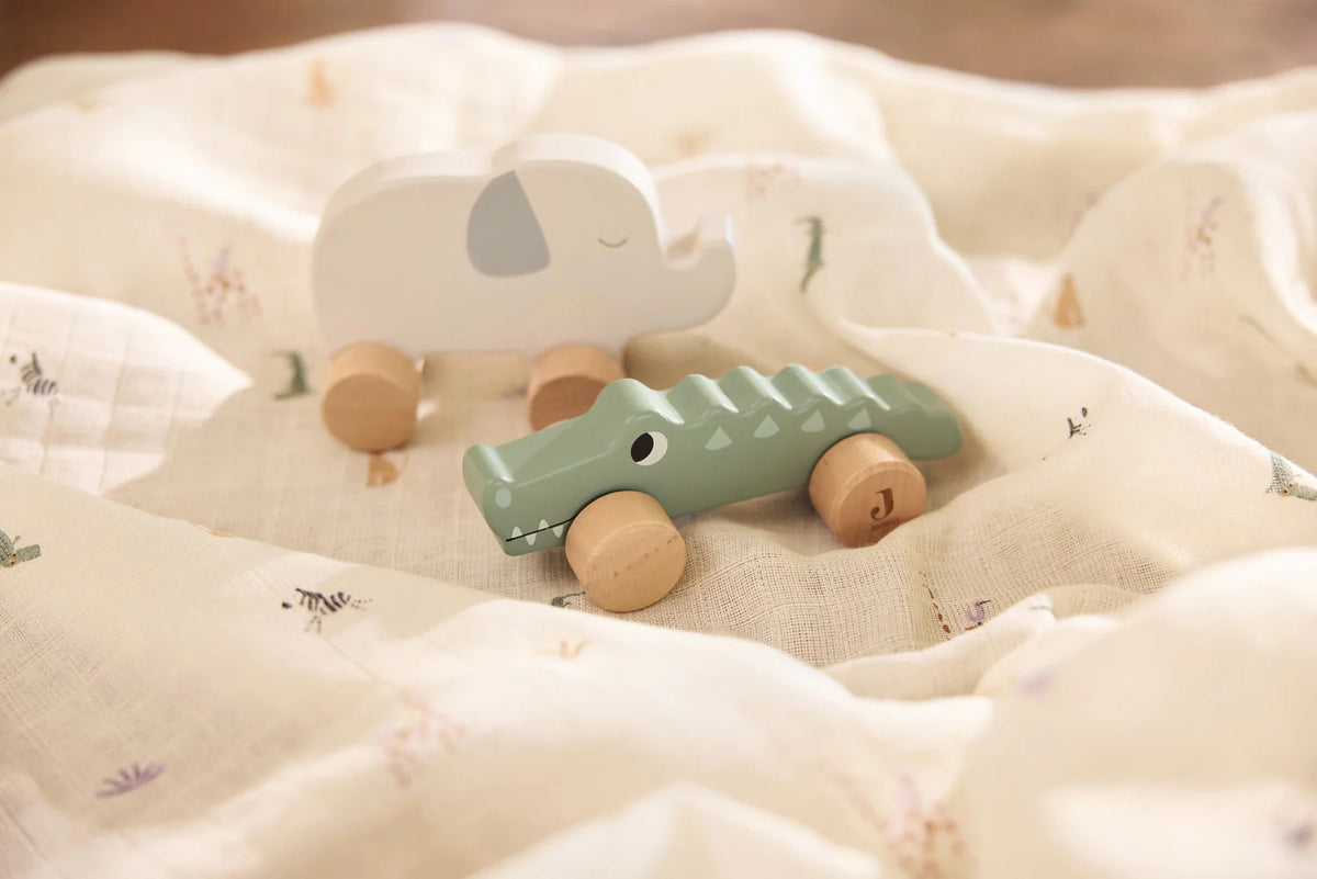 Set de 2 Mantas de muselina 115x115cm Jungle Jambo Jollein