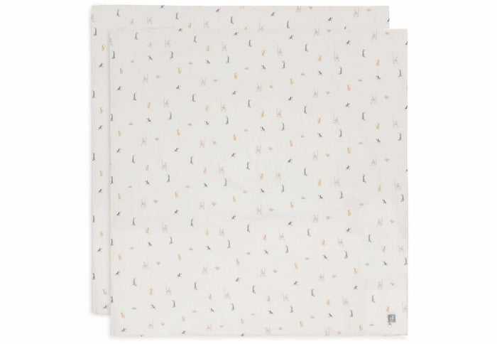 Set de 2 Mantas de muselina 115x115cm Jungle Jambo Jollein