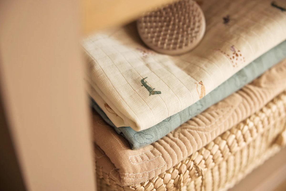 Set de 2 Mantas de muselina 115x115cm Jungle Jambo Jollein