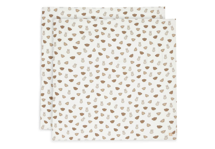 Set de 2 Mantas de muselina 115x115cm Miffy and Friends Jollein