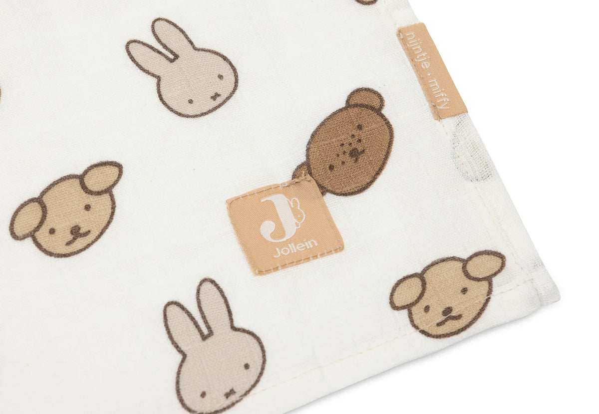 Set de 2 Mantas de muselina 115x115cm Miffy and Friends Jollein
