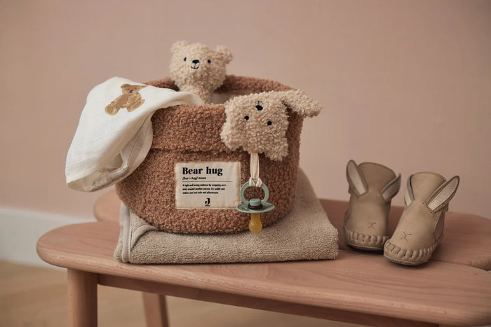 Cesta de almacenamiento Boucle - Biscuit Jollein