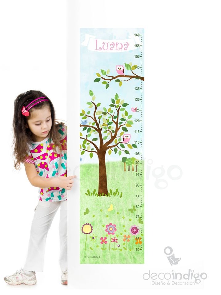 Tallímetro Personalizado, Medidor de altura Little Owls