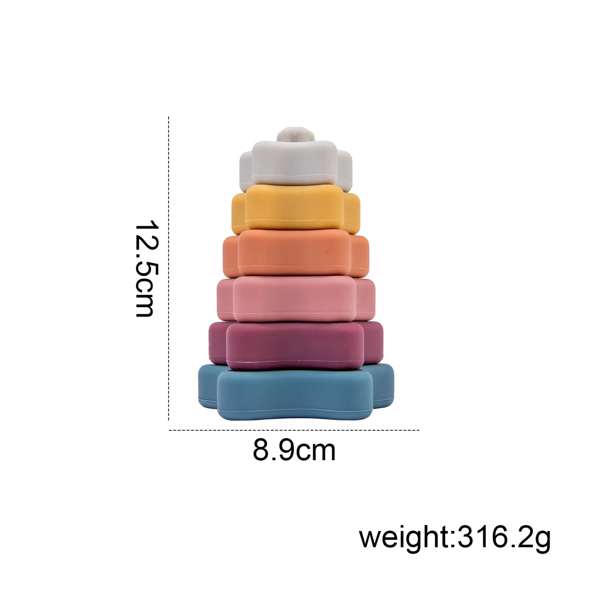 Bloques de Silicona apilables Estrella