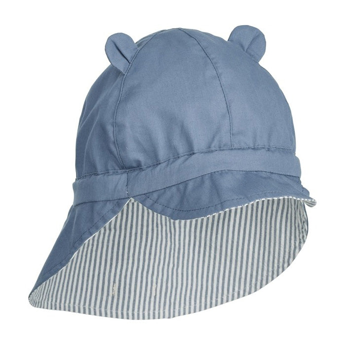 Gorra Reversible GORM a rayas Blue - White -Liewood