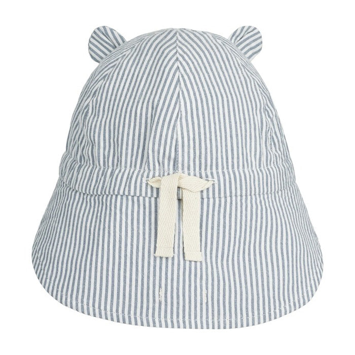 Gorra Reversible GORM a rayas Blue - White -Liewood