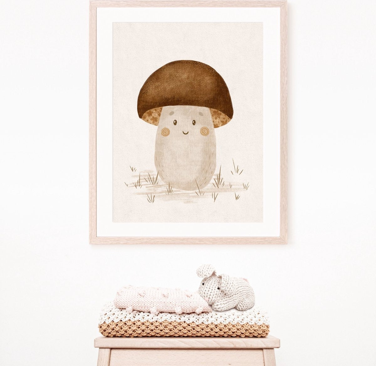 Poster Happy Mushroom by Decoindigo
