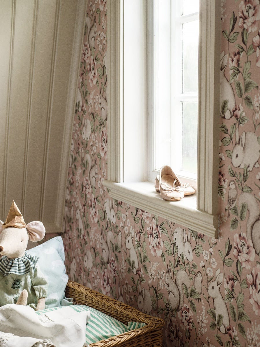 Wallpaper Magic Forest Pink