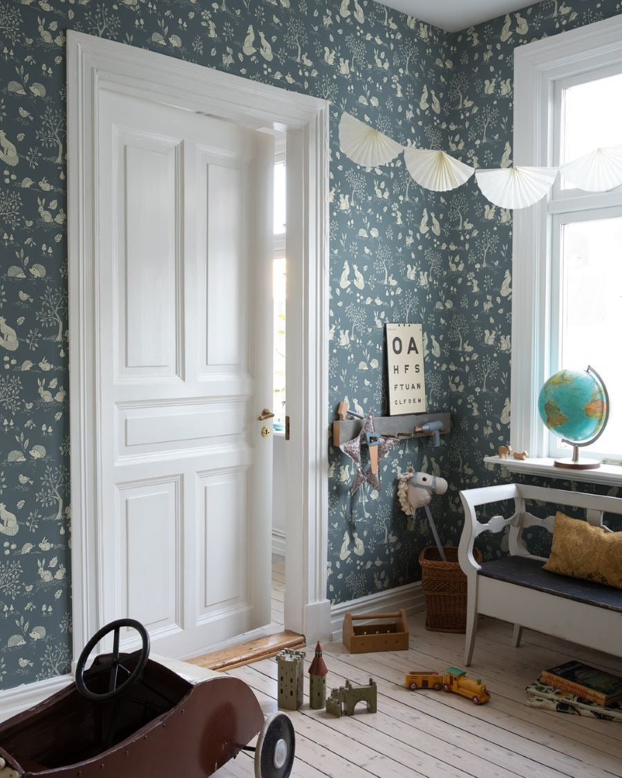 Wallpaper Ivar Azul Oscuro