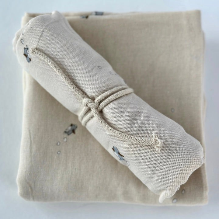 Mantita de muselina Algodón Orgánico Helicopter de Saga Copenhagen