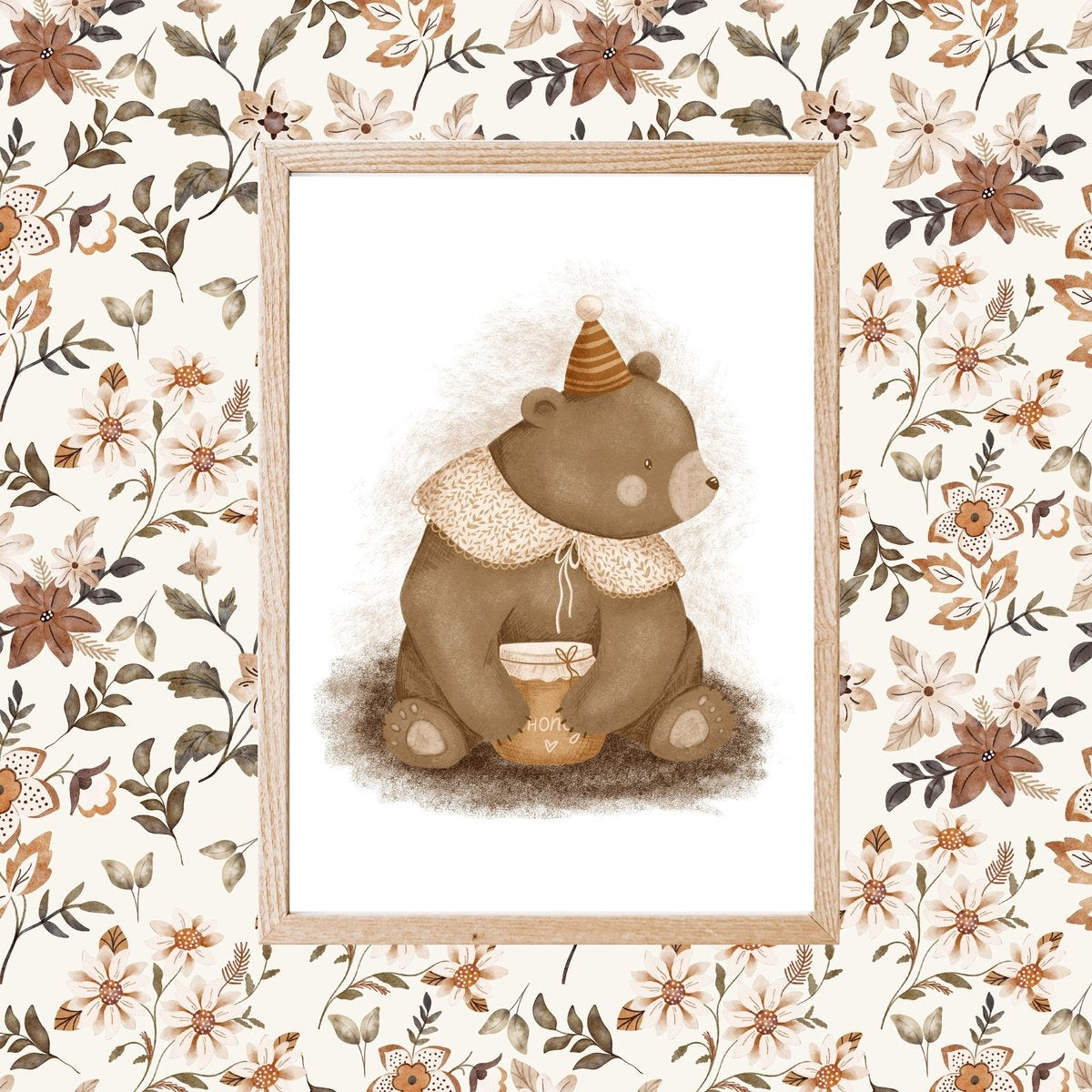 Poster Happy Bear by Decoindigo