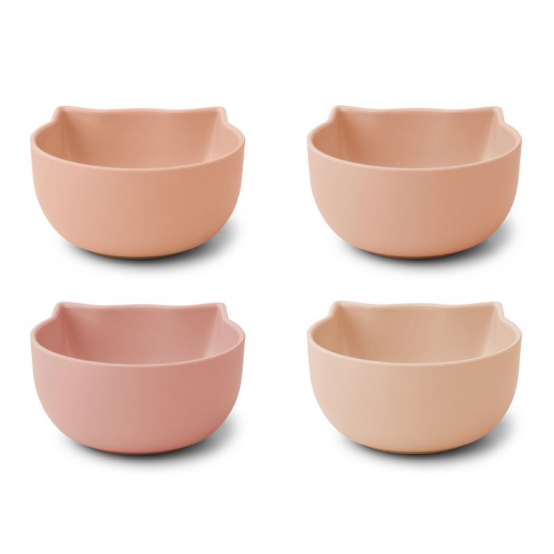 Bowl de silicona Filiz Cat Rose Multi Mix Pack x 4 de Liewood