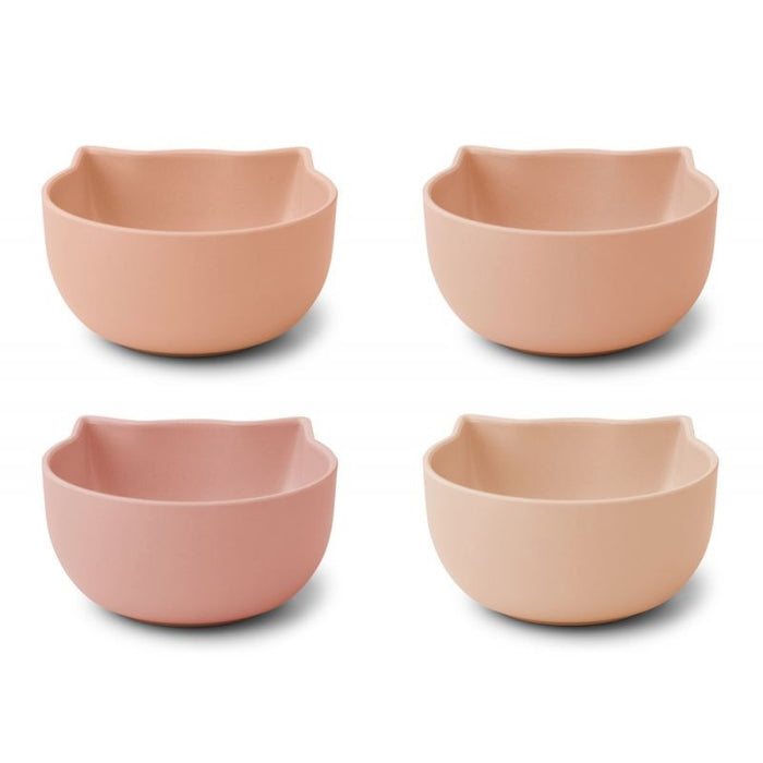 Bowl de silicona Filiz Cat Rose Multi Mix Pack x 4 de Liewood