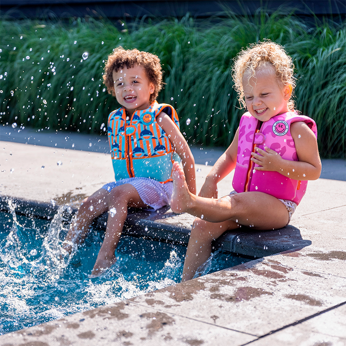 Chaleco de Natación Neon Leopard 18-30 kg Swim Essentials