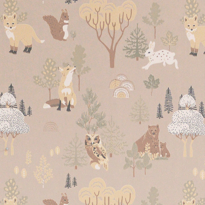 Wallpaper Deep Forest Beige Suave
