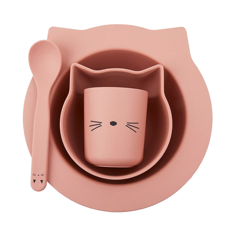 Juego de vajilla para bebe Joana - Cat Rose Blush de Liewood