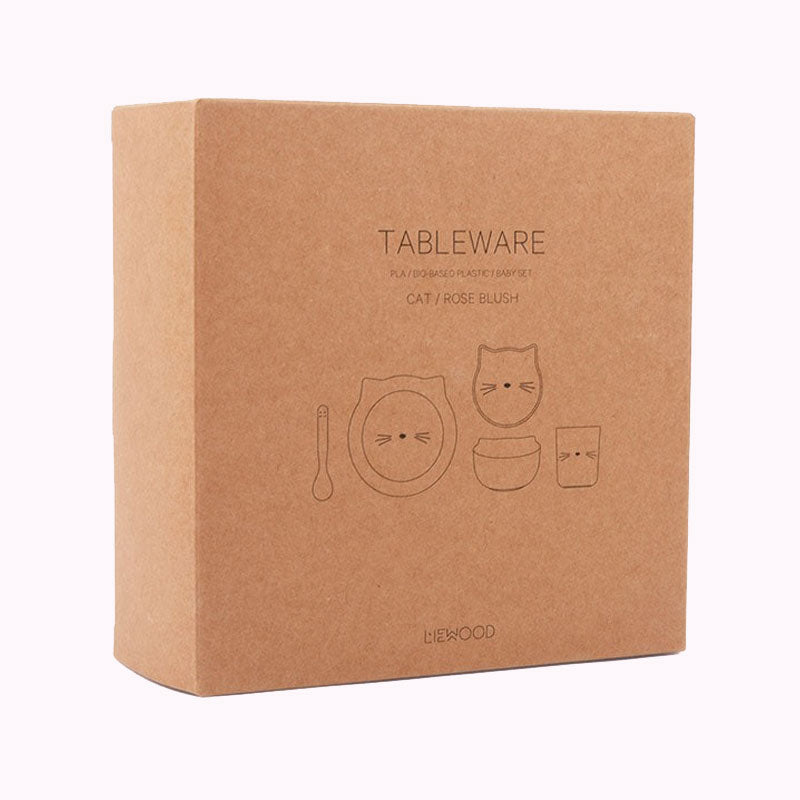 Juego de vajilla para bebe Joana - Cat Rose Blush de Liewood