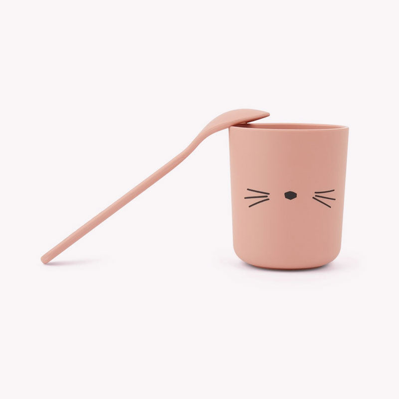 Juego de vajilla para bebe Joana - Cat Rose Blush de Liewood