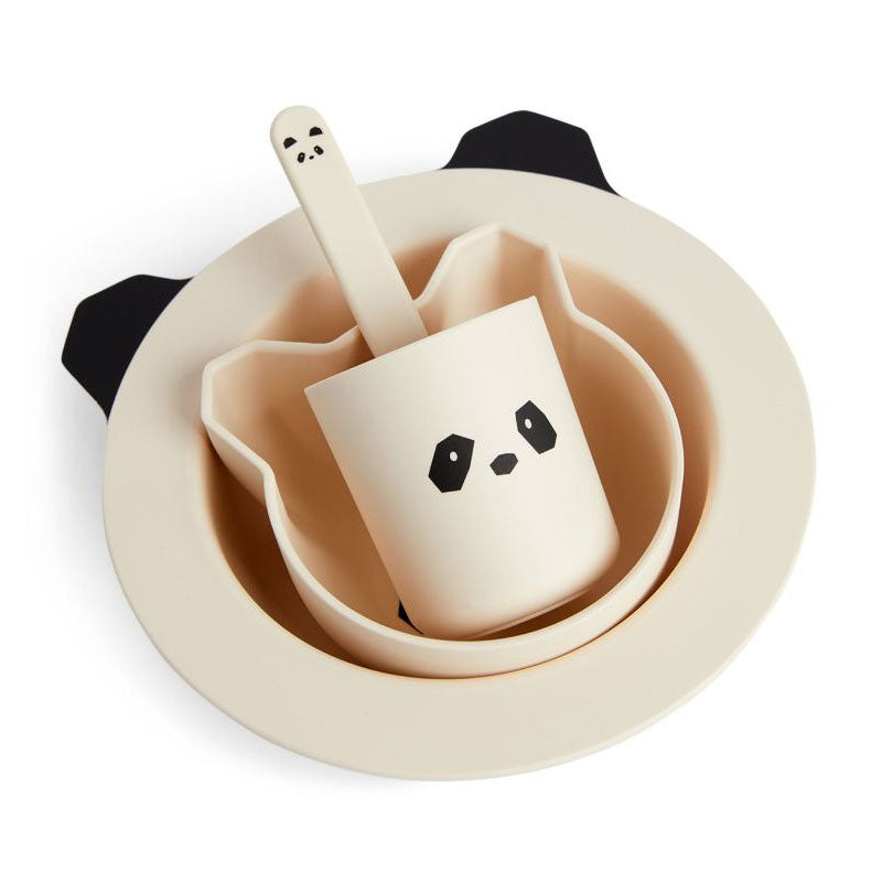 Juego de vajilla para bebe Joana - Panda Creme de Liewood