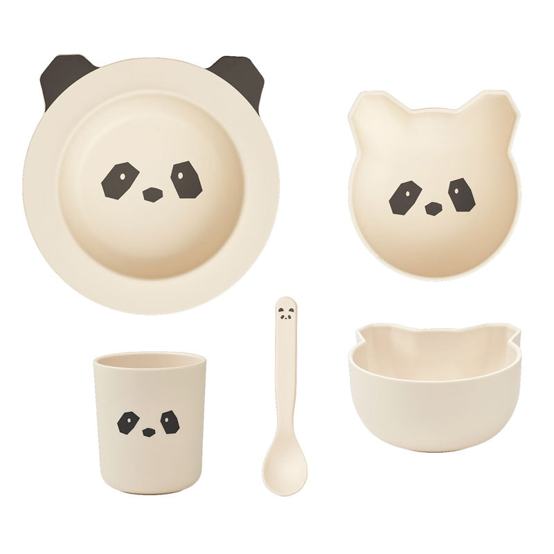 Juego de vajilla para bebe Joana - Panda Creme de Liewood