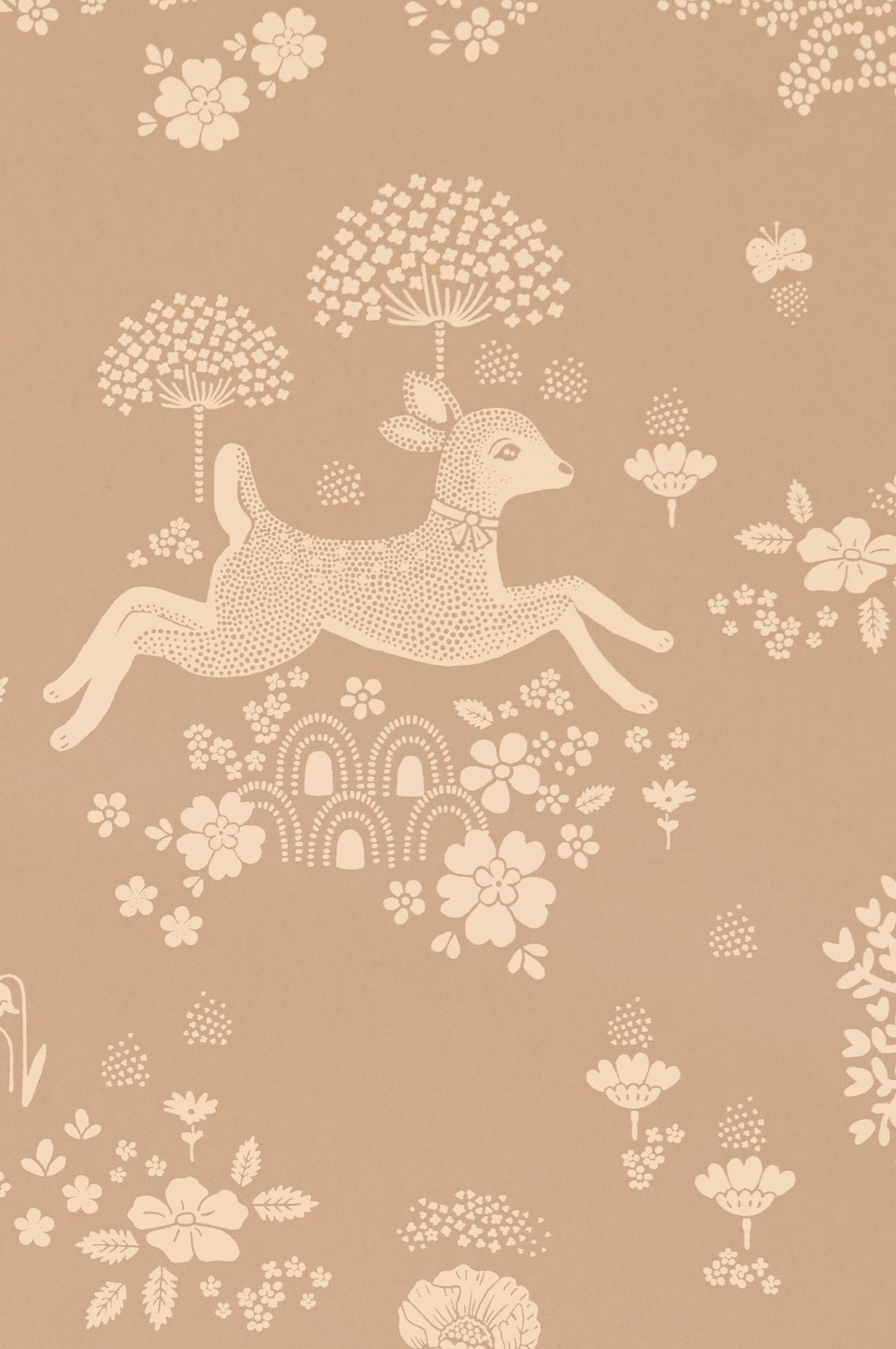 Wallpaper Summer Fields Marron Suave