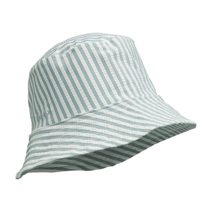Sombrero para el Sol MATTY Stripe Sea Blue / White - Liewood