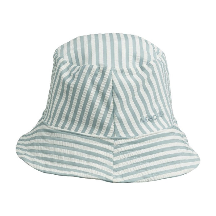 Sombrero para el Sol MATTY Stripe Sea Blue / White - Liewood