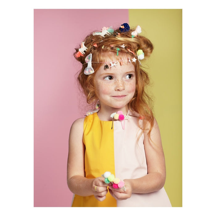 Pinzas glitter Neón Tropical - Set por 6 de Meri Meri