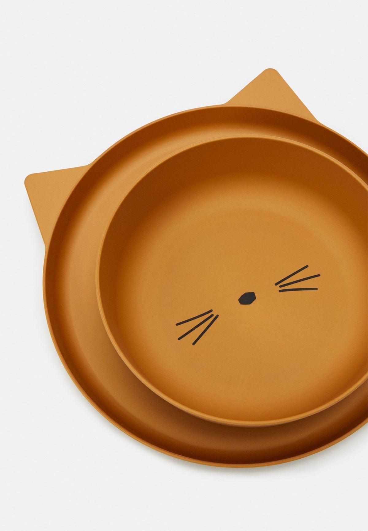 Juego de vajilla para niños Brody Cat Golden Caramel de Liewood