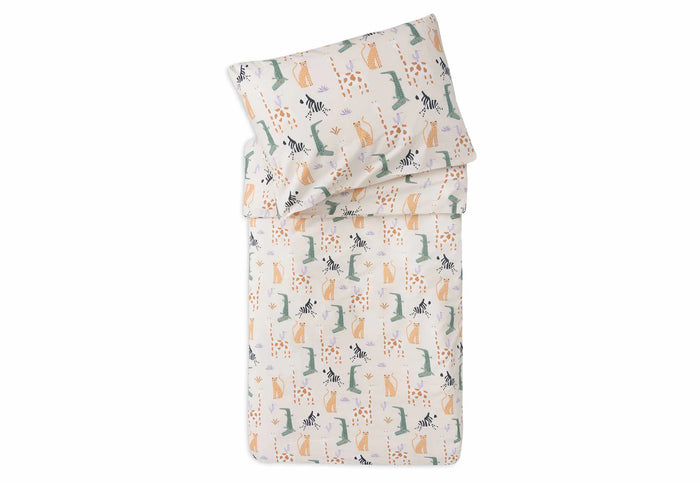 Set de funda nórdica para cuna 100x140cm Jungle Jambo Jollein