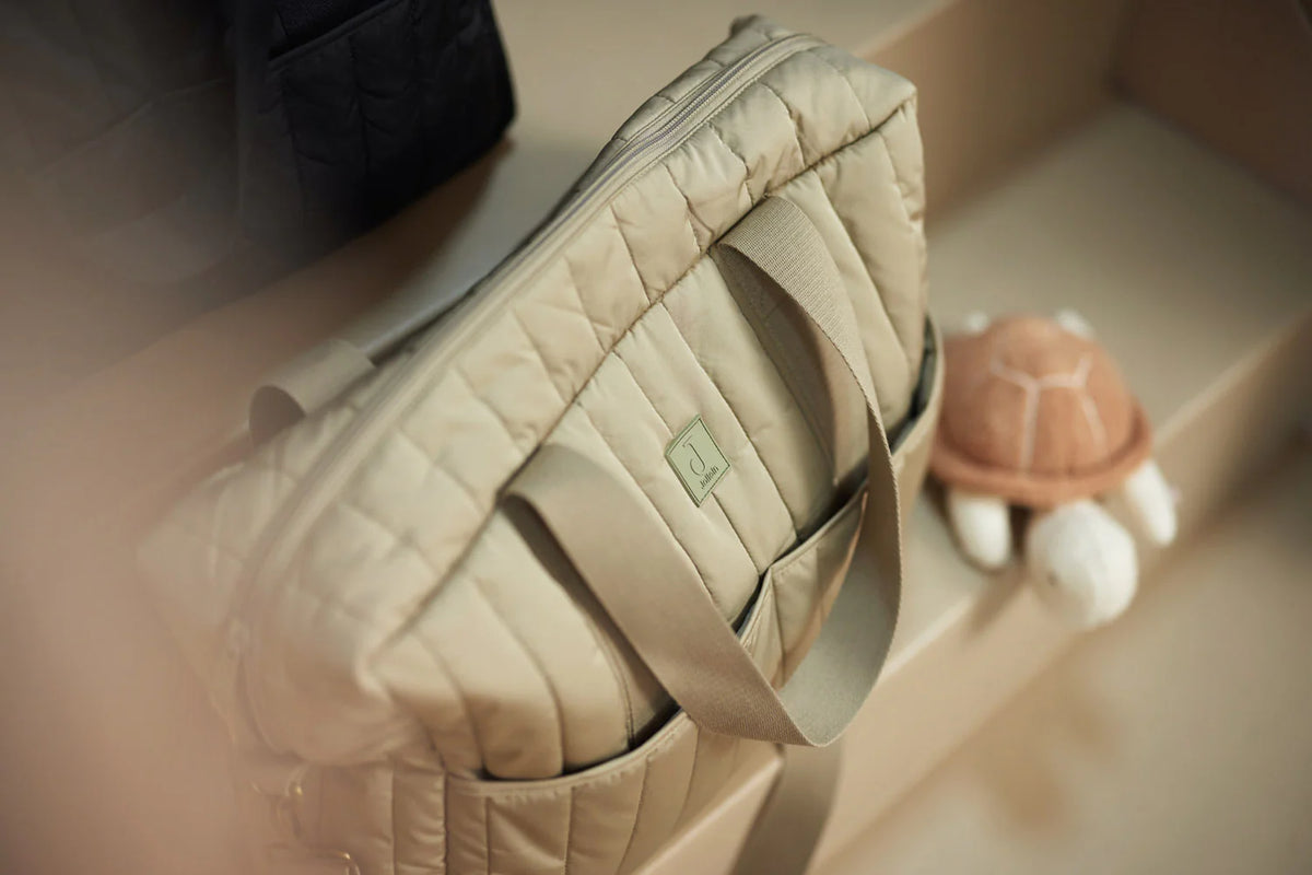 Bolso de pañales Puffed Moos Olive Green Jollein