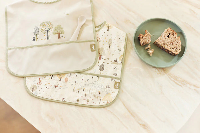 Babero impermeable Tiny Park Pack x 2 Jollein