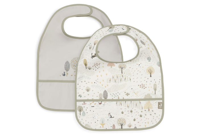 Babero impermeable Tiny Park Pack x 2 Jollein