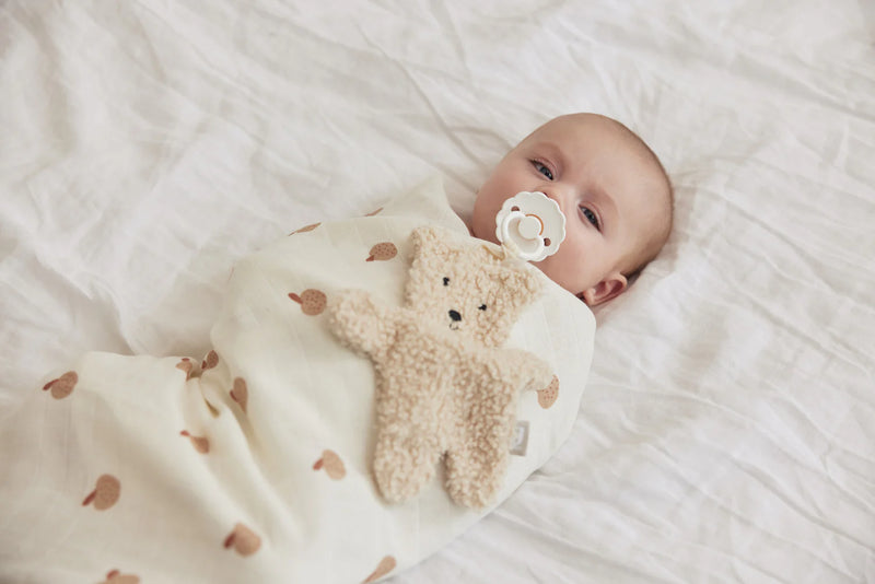 Manta porta chupón Teddy Bear Naturel Jollein