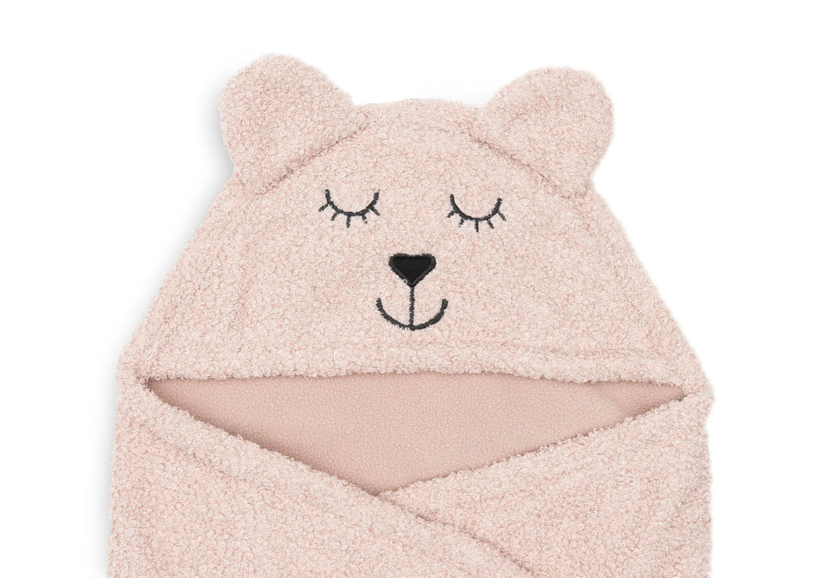 Manta envolvente Bear Boucle - Wild Rose Jollein