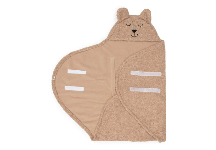 Manta envolvente Bear Boucle - Biscuit Jollein