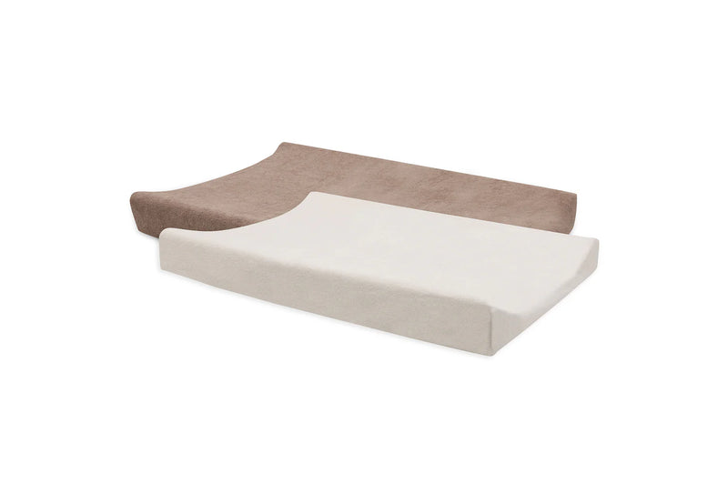 Funda de cambiador Terry 50x70cm Milky Coffee/Ivory - 2 Pack Jollein