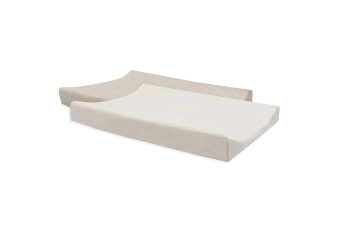 Funda de cambiador Terry 50x70cm Oatmeal - Sand - 2 Pack Jollein