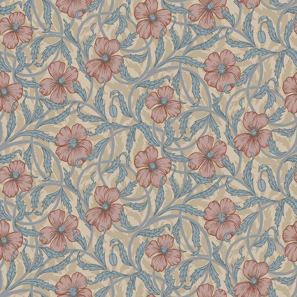 Wallpaper Infantil Poppy Beige