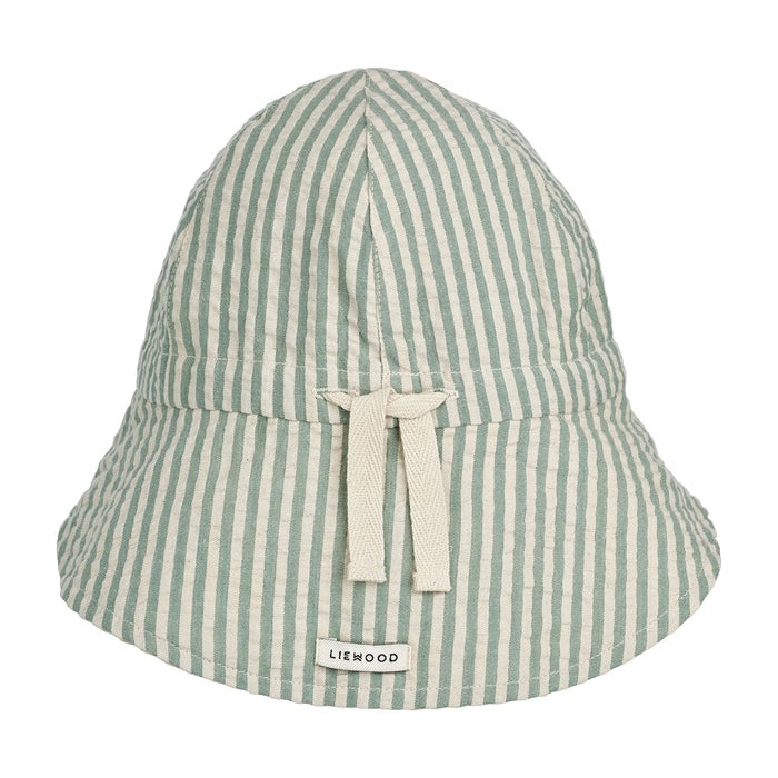 Gorra SUNNEVA a rayas Peppermint White Liewood